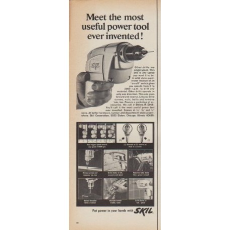 1967 Skil Ad "Meet the most useful power tool ever invented!"