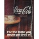1967 Coca-Cola Ad "For the taste you never get tired of"