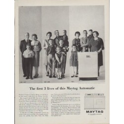1962 Maytag Ad "The first 3 lives"