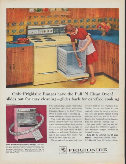 Print ad for GM/Frigidaire kitchens. Info in comment. 1965 : r/vintageads