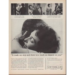 1962 New York Life Ad "It made me stop and think"