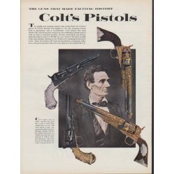 1962 Colt's Pistols Article "The guns that made exciting history"