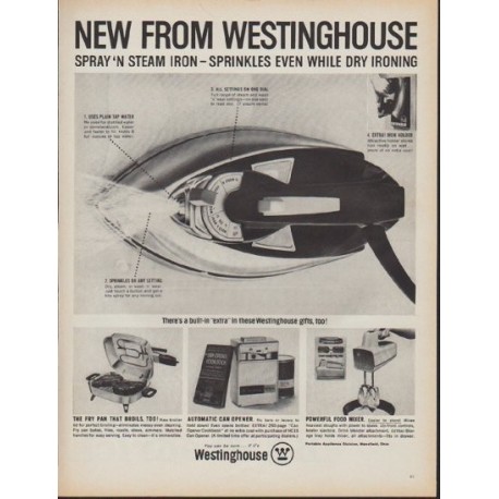 1962 Westinghouse Ad "New From Westinghouse"