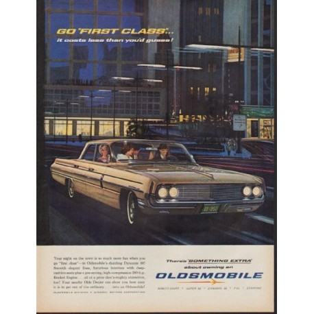 1962 Oldsmobile Ad "Go "First Class""