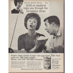 1962 Sego Ad "Nibbling defeats dieting"
