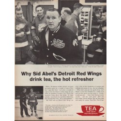 1962 Tea Council of the U.S.A. Ad "Detroit Red Wings"