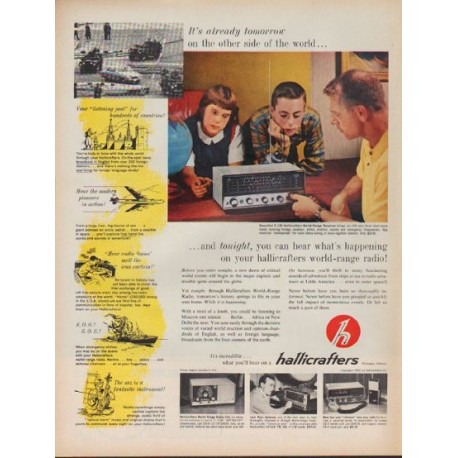 1962 Hallicrafters Ad "It's already tomorrow"