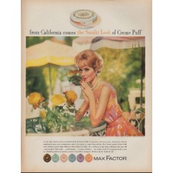 1962 Max Factor Ad "the Sunlit Look"