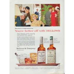 1959 Bellows Ad "You're better off with Bellows"