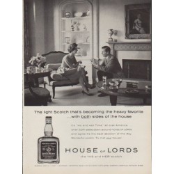 1959 House of Lords Ad "The light Scotch"
